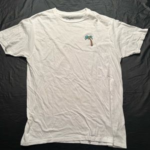 Large White Shirt w/ Palm Tree Graphic